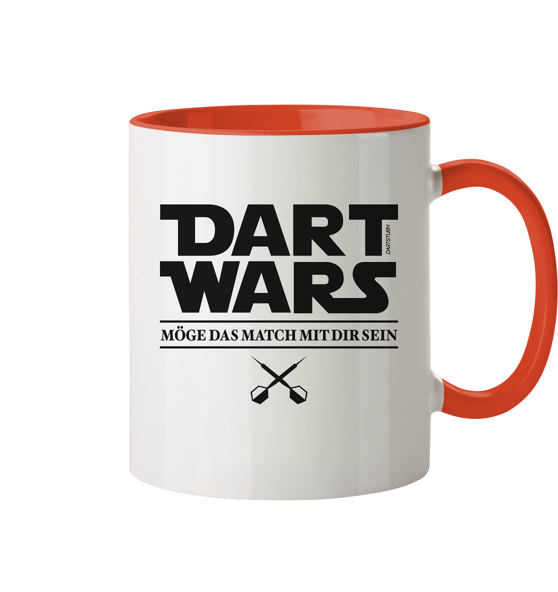 DartSturm - Dart Wars Schwarz - Tasse zweifarbig