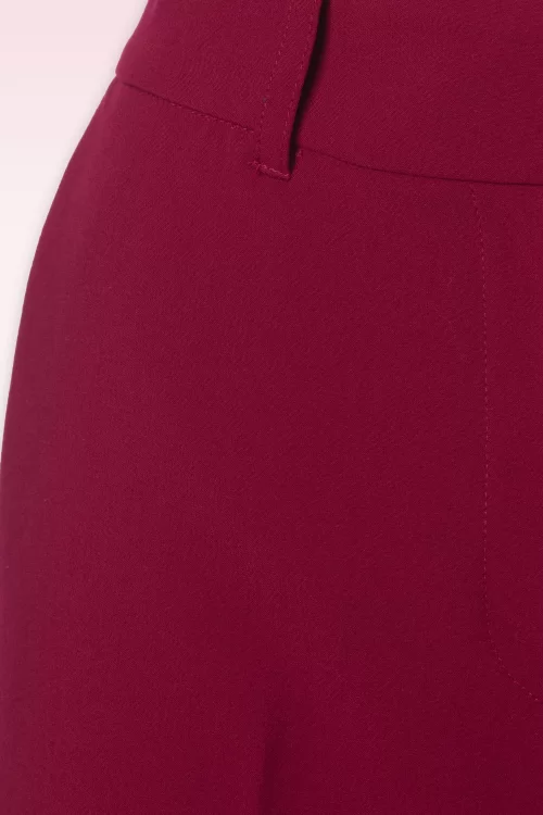King Louie Chloe Marple pantalon in rumba rood