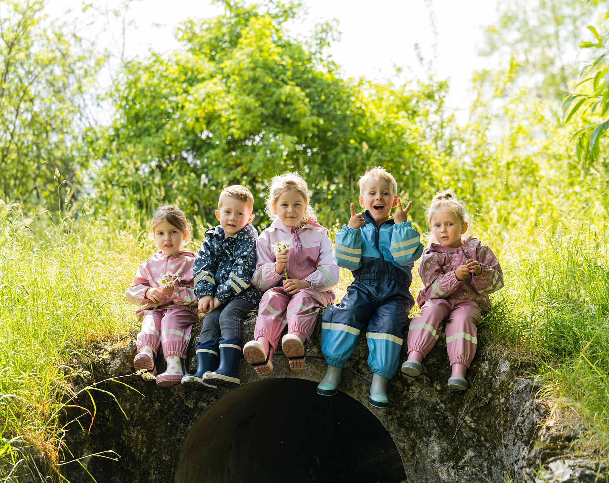 Regenjacke WALDTIERE in marine
