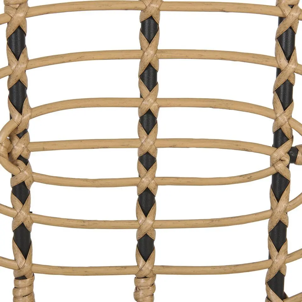 PRATELLO - Tuinstoel set van 4 - Naturel - PE rotan