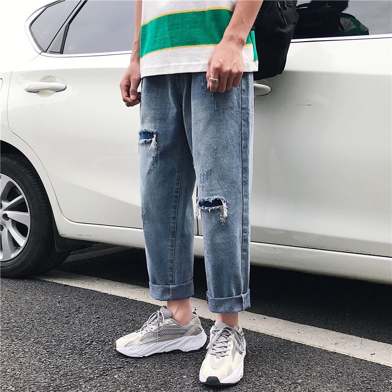 WidoWilder - Wijde jeans met distressed pijpen