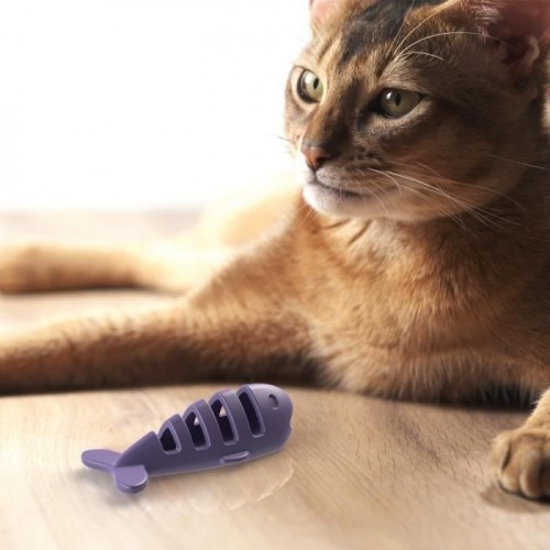 Cstore Aikiou Peixe de Brinquedo Roxo para Gatos