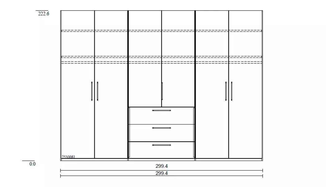 Kleiderschrank Concept Me 300 x 223 cm