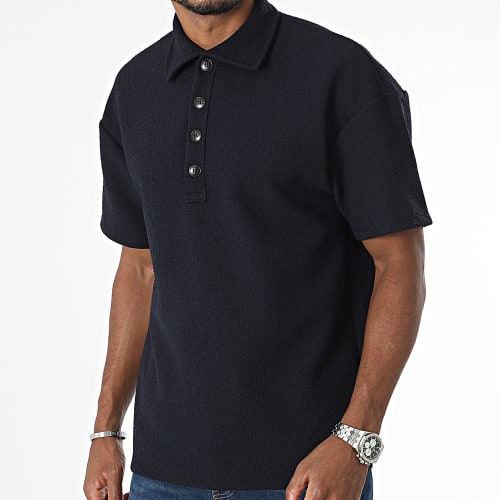 Polo Manches Courtes Bleu Marine