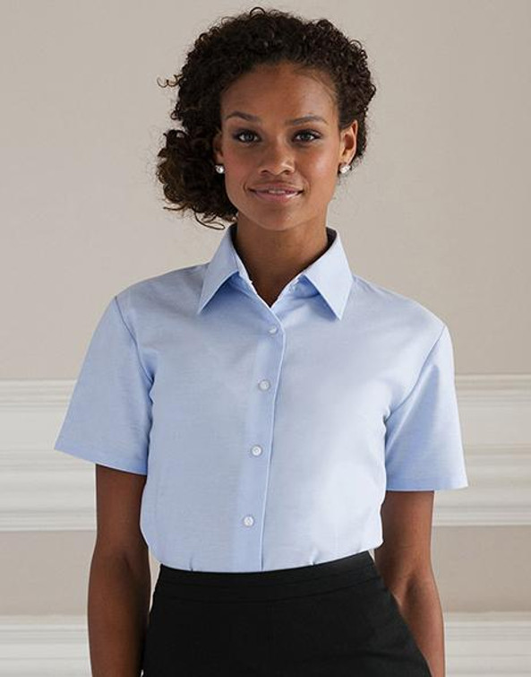 Russell Europe R-933F-0 - Blouse Élégante en Coton et Polyester