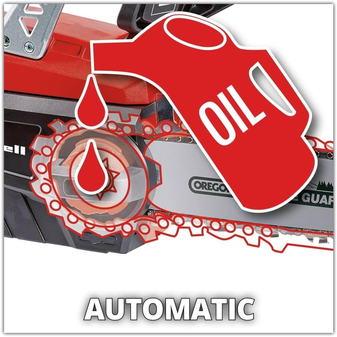 EINHELL Akku-Kettensäge 4501760, GE-LC 18 Li Kit, 3 Ah, Ersatzkette