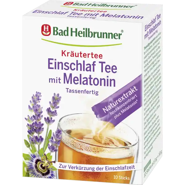 Einschlaf Tee mit Melatonin