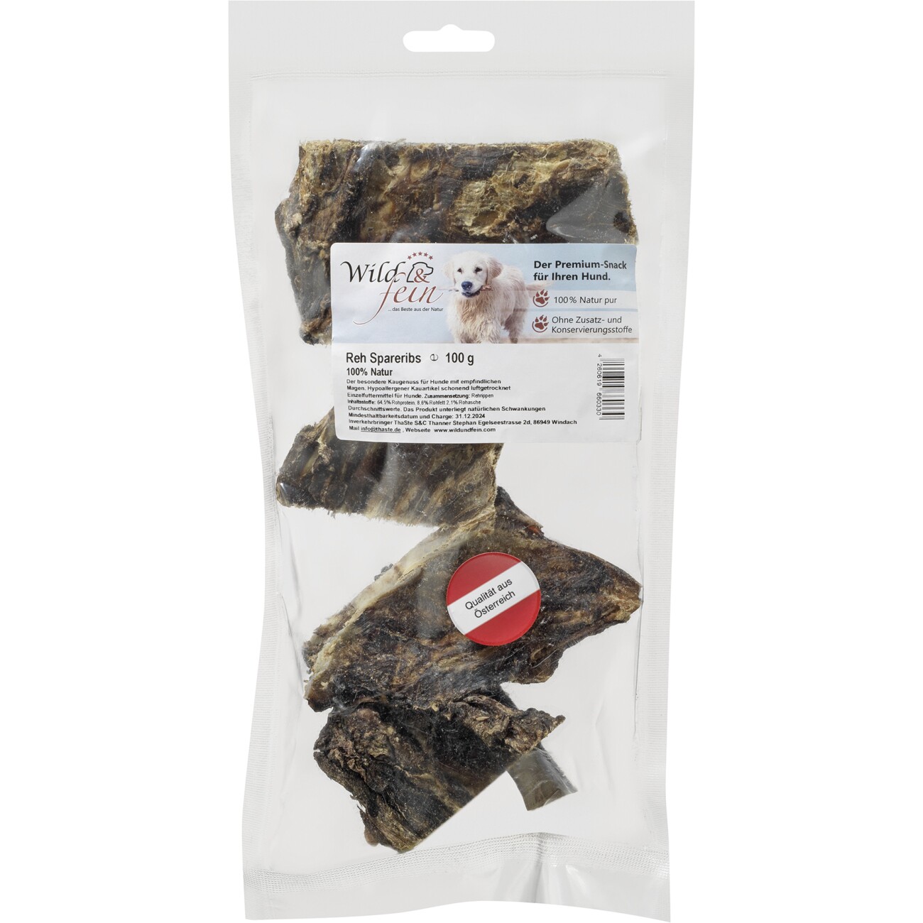 Wild & Fein Reh Spareribs 100 g