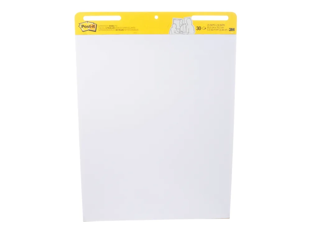 Flipoverblok Post-It 6x559 635x762 mm blank - (6 stk.)