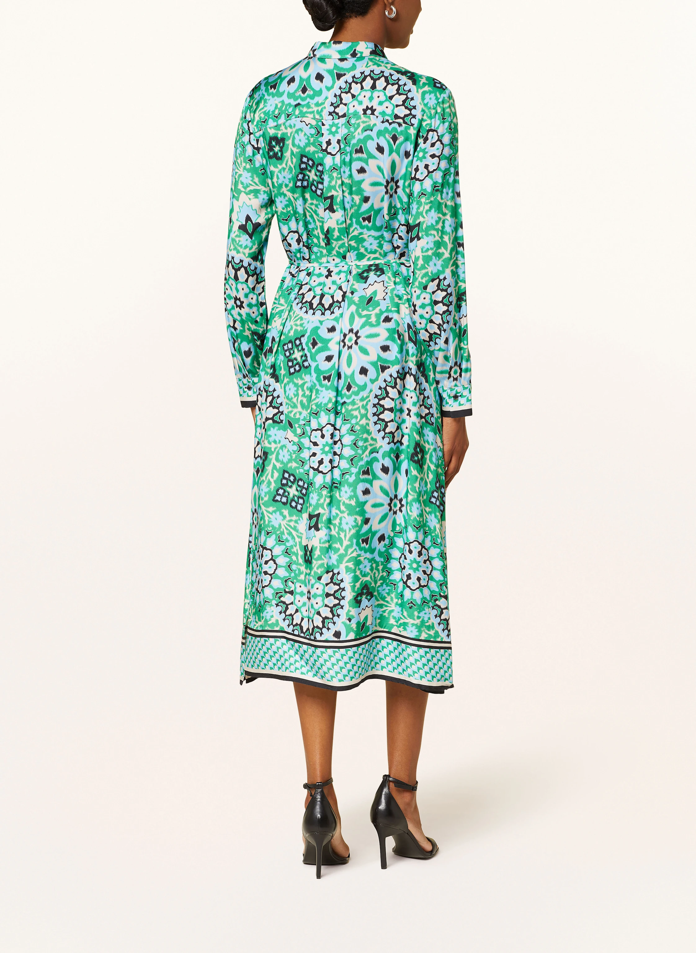 comma Hemdblusenkleid aus Satin