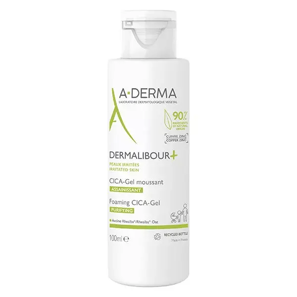 A-Derma Dermalibour+ Cica-Gel Moussant Assainissant 100ml