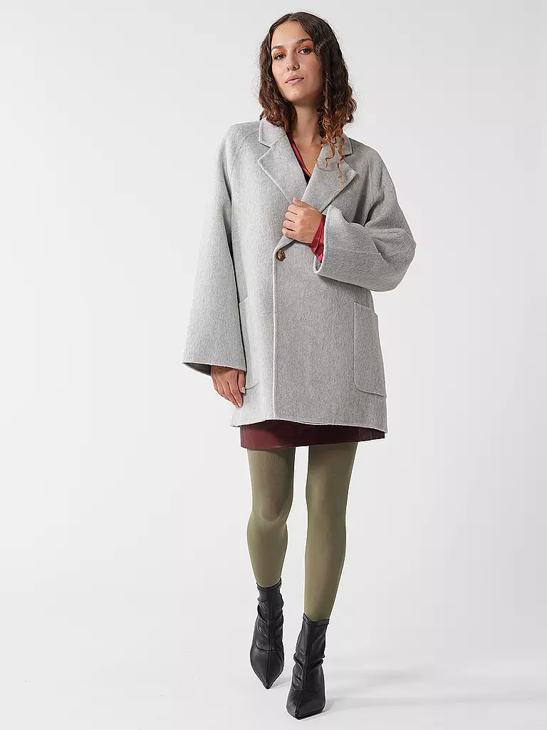 PENN&INK Wollmantel hellgrau