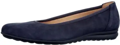 02.020.36 Gabor blauw - maat 9 ballerina blauw - maat 9 Calandschoen