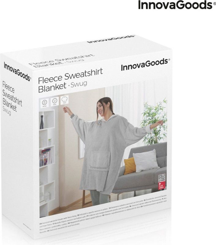 Oversized Sweatshirt Blanket with Fleece Lining Swug InnovaGoods