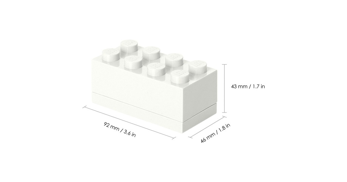 Room CopenhagenLEGO Mini Box 8 Wit lunchbox  (Wit)