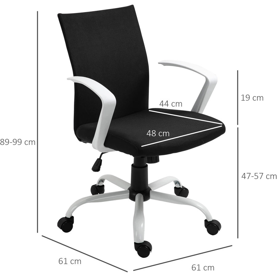 Vinsetto Bürostuhl höhenverstellbar schwarz