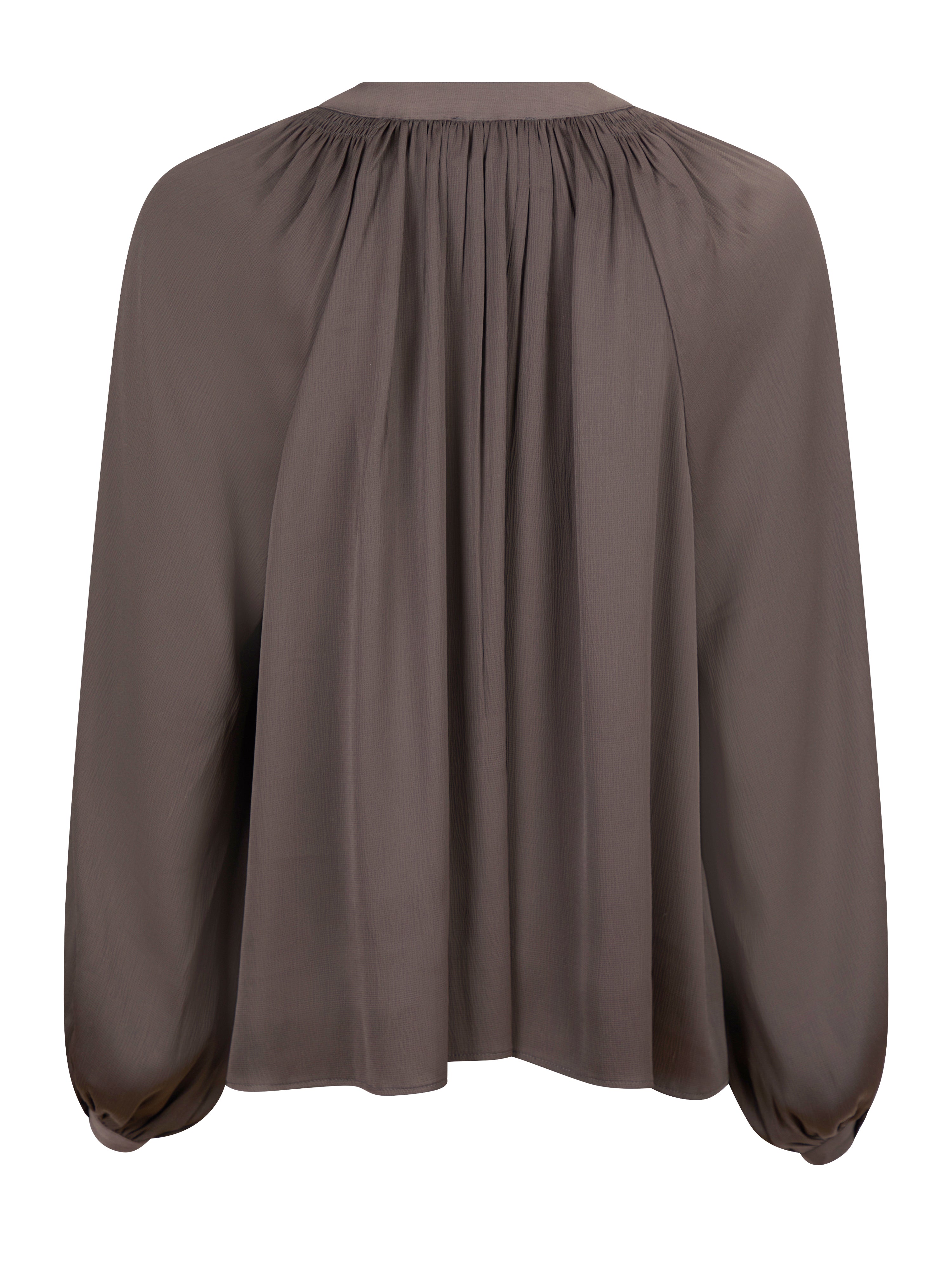 Neo Noir  Kirsty Structure bluse - brun