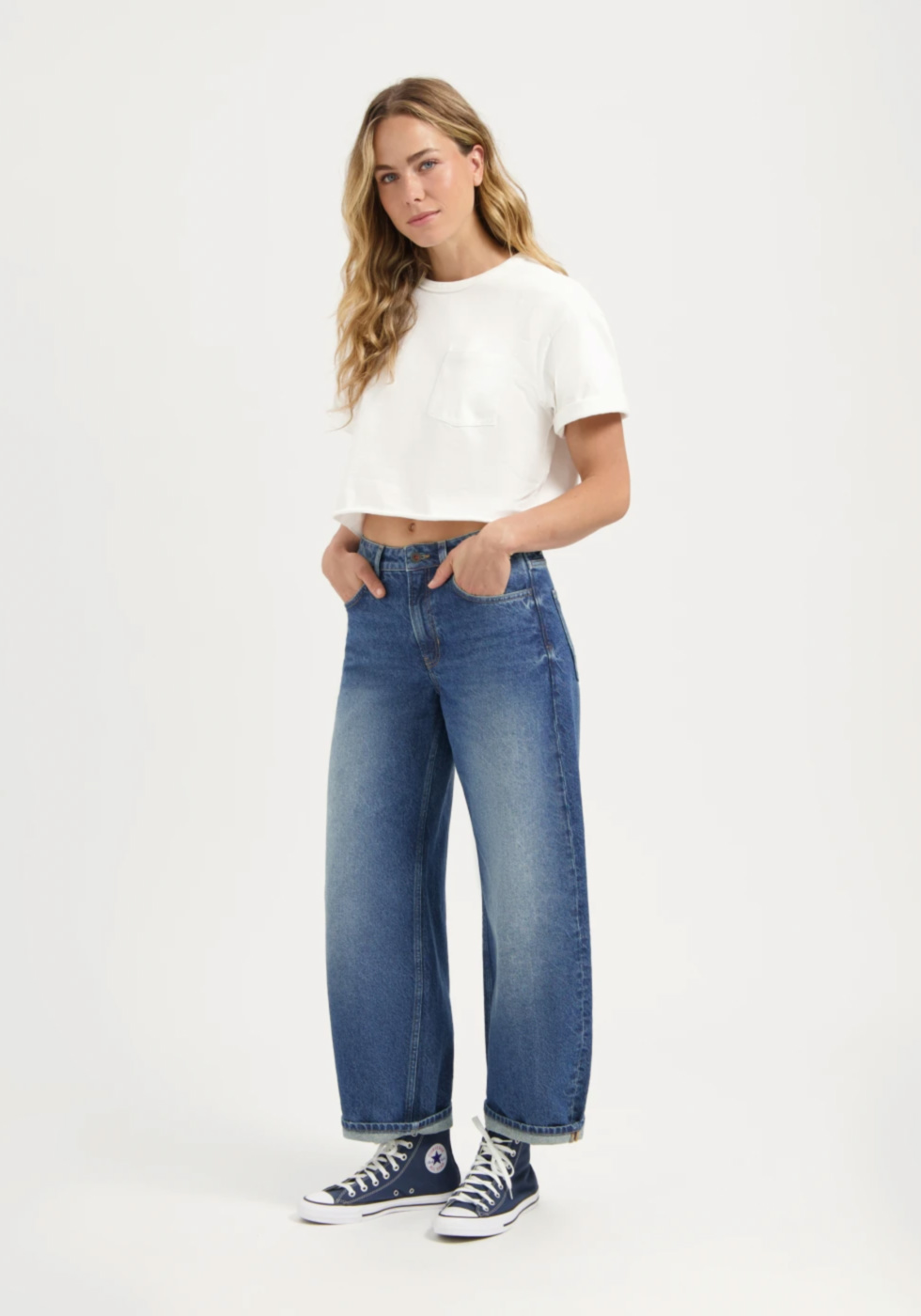 Kuyichi Damen-Jeans Lucy Loose Atlantic Ocean