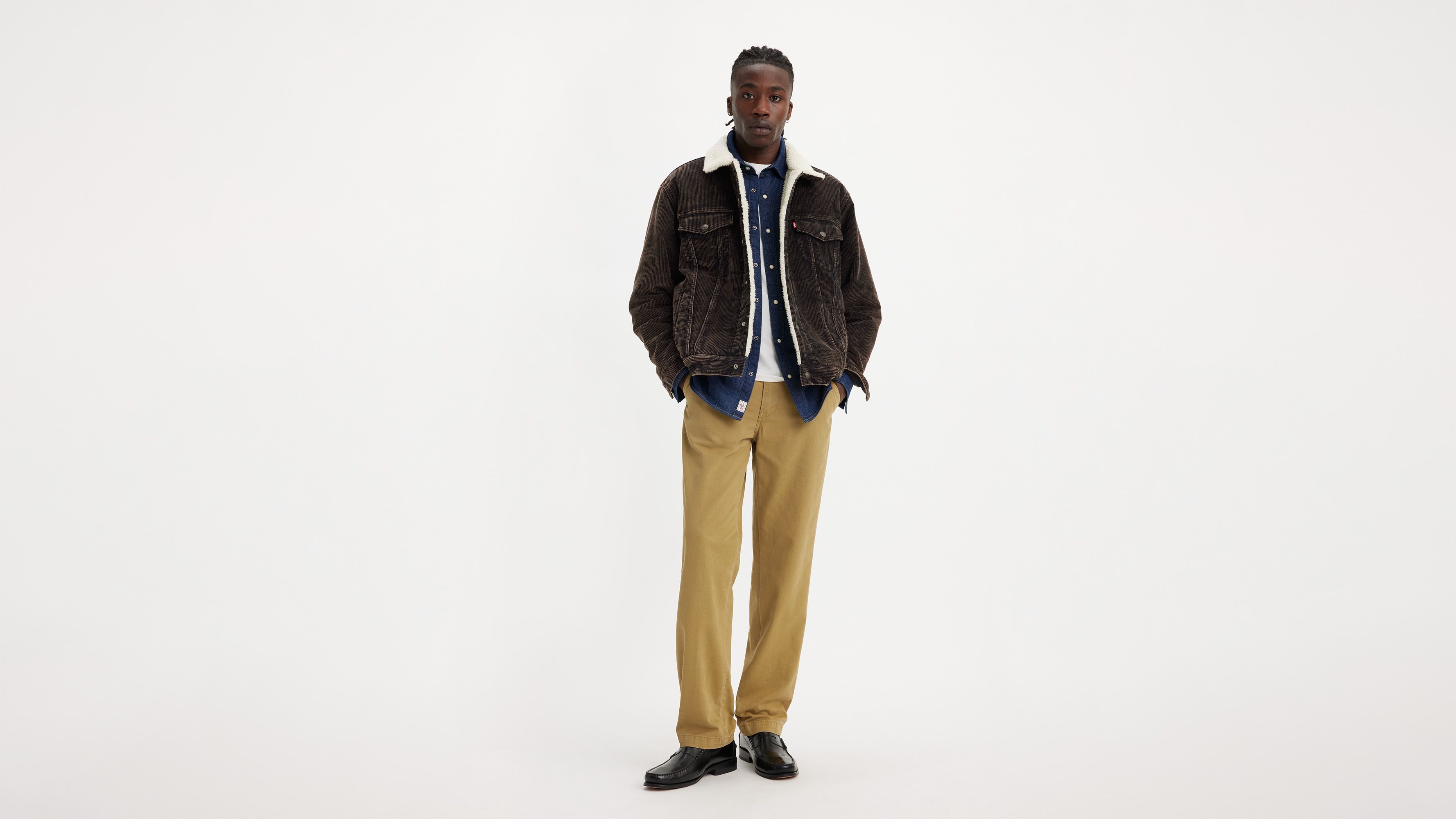 Pantalon XX Chino Authentic Straight - British Khaki Soft Garment Dye - Beige
