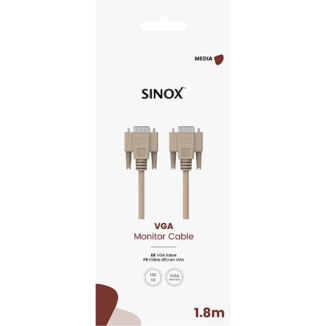 Sinox VGA kabel 1,8 meter