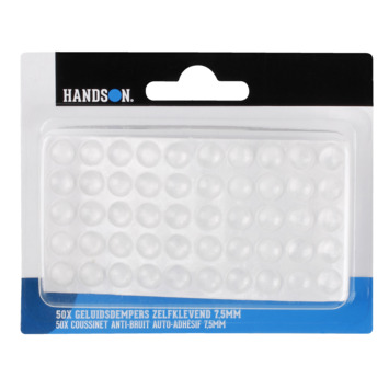 HANDSON Geluidsdempers voor deurkozijn Ø7,5 mm 50 stuks