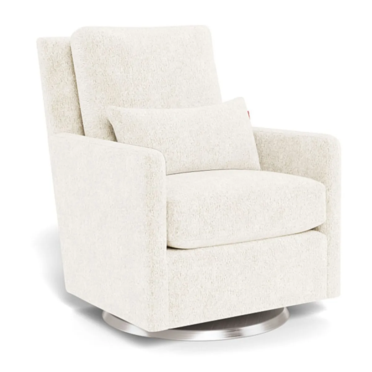 Monte Fauteuil Berçant et Pivotant Como - Sherpa  Argent