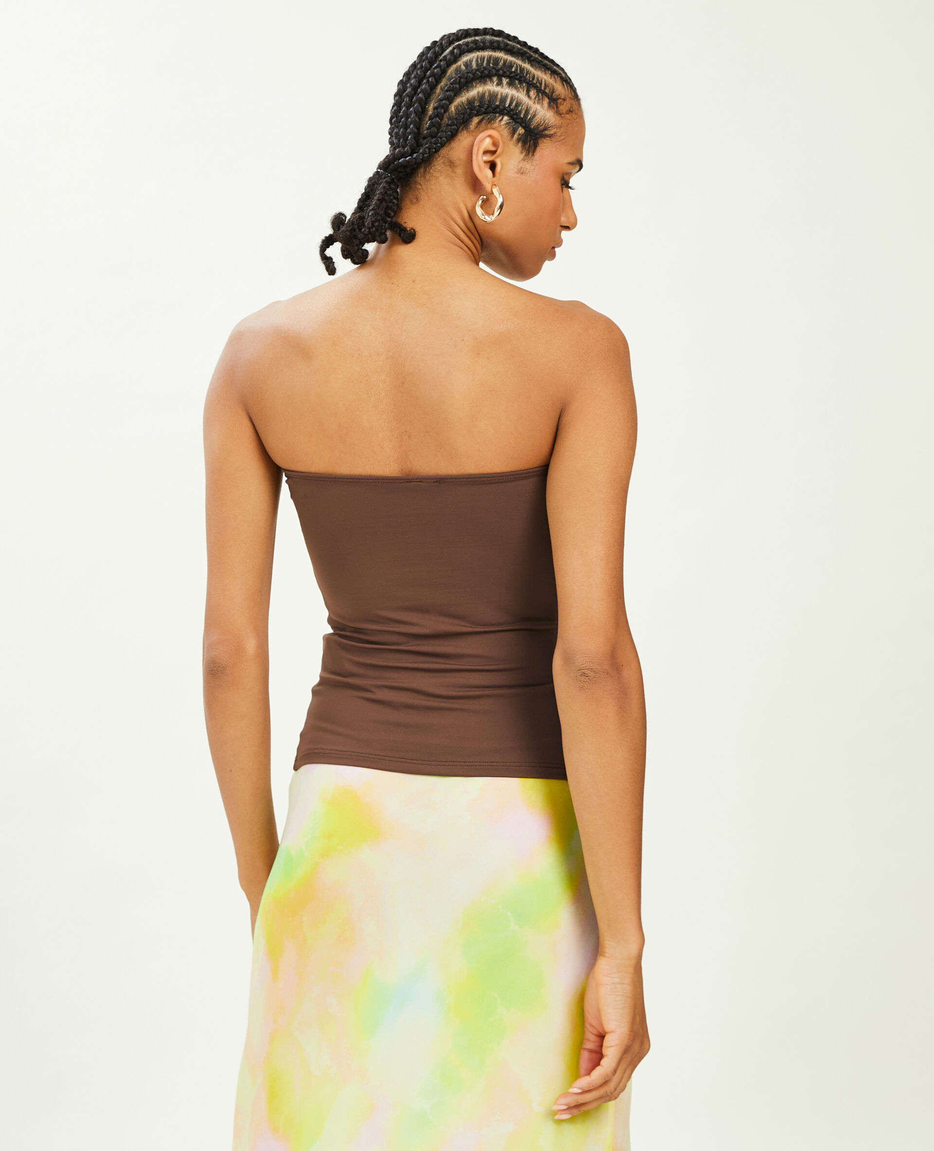 Top bustier - Marron