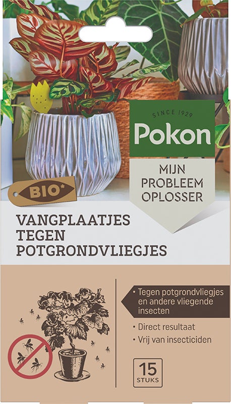Pokon Bio vangplaatjes tegen potgrondvliegjes 15 stuks