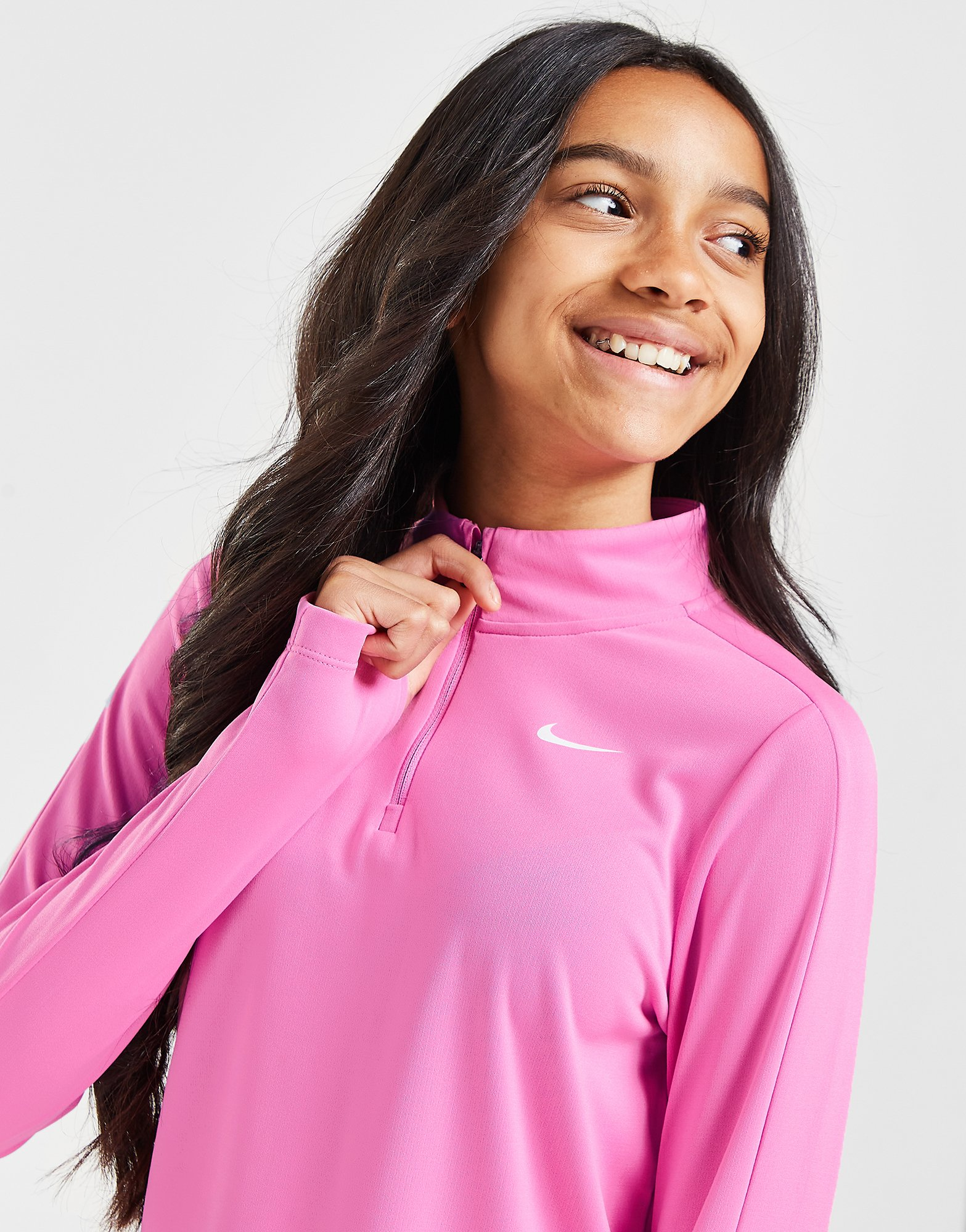 Nike Girls' Fitness Long Sleeve 1/2 Zip Top Junior