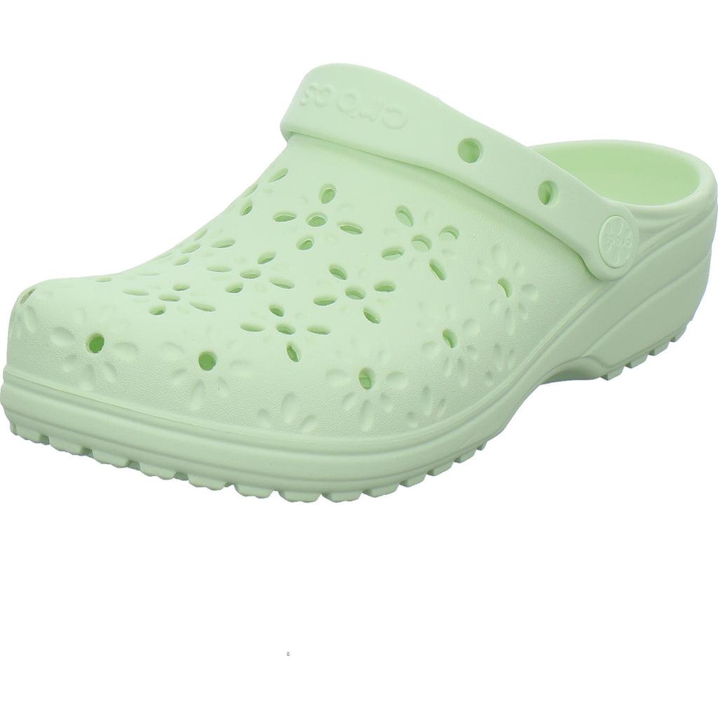 Crocs Pantoletten Damen Classic Clog Hellgrün