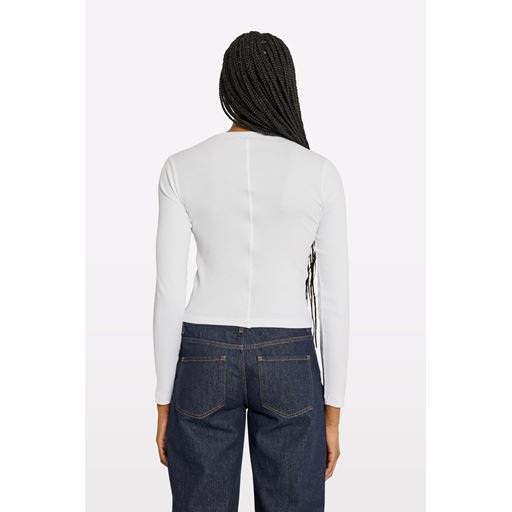 Envii Enally Langærmet Short T-shirt, White, XL