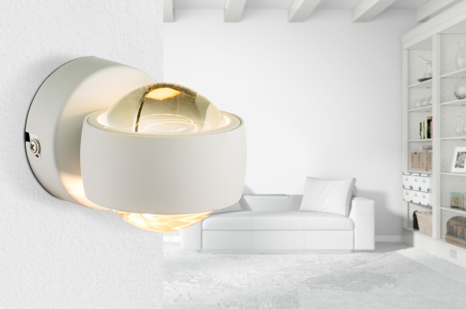 GLOBO LED Wandleuchte RANDI weiß
