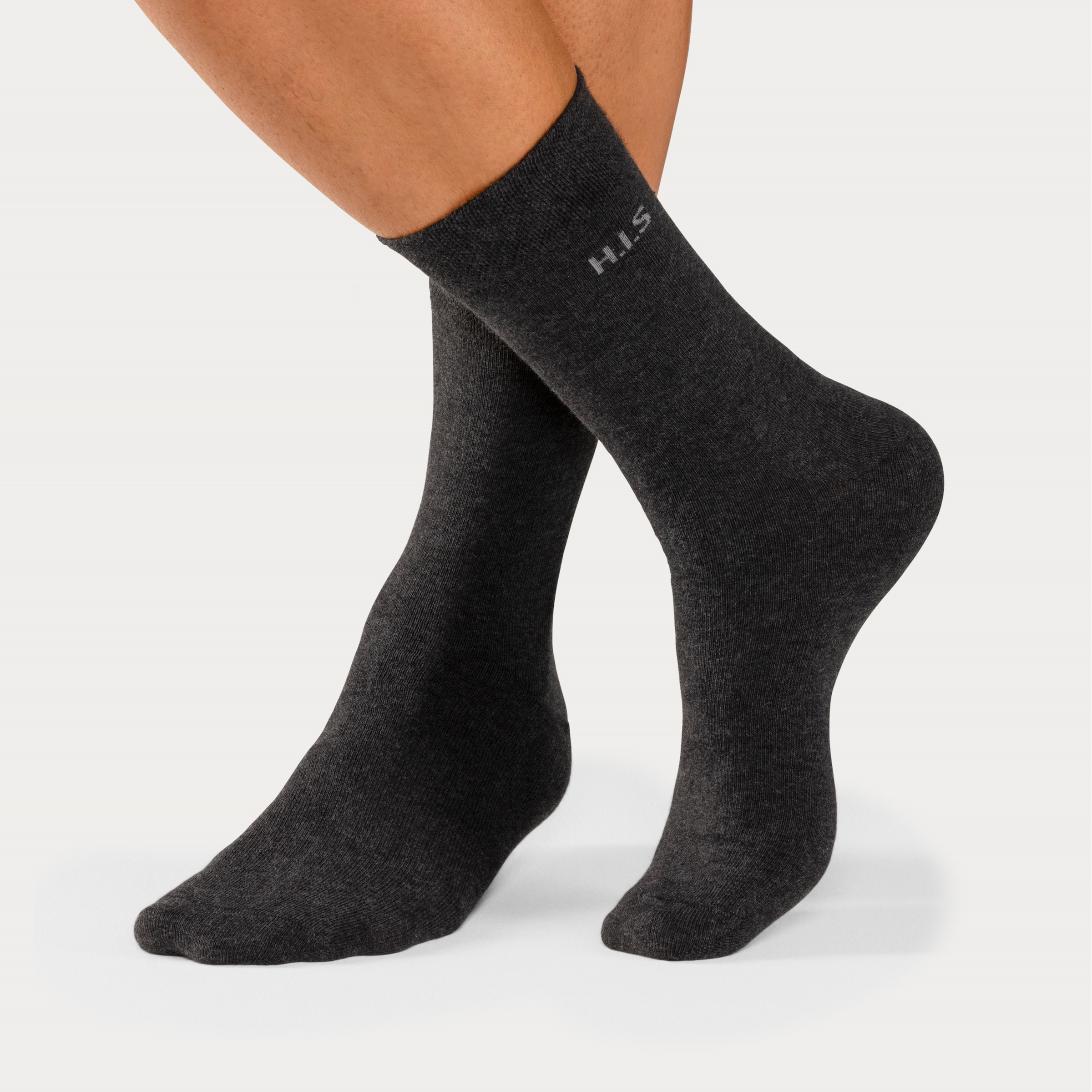 H.I.S Socken Packung, 4 Stk. tlg. mit druckfreiem Bündchen