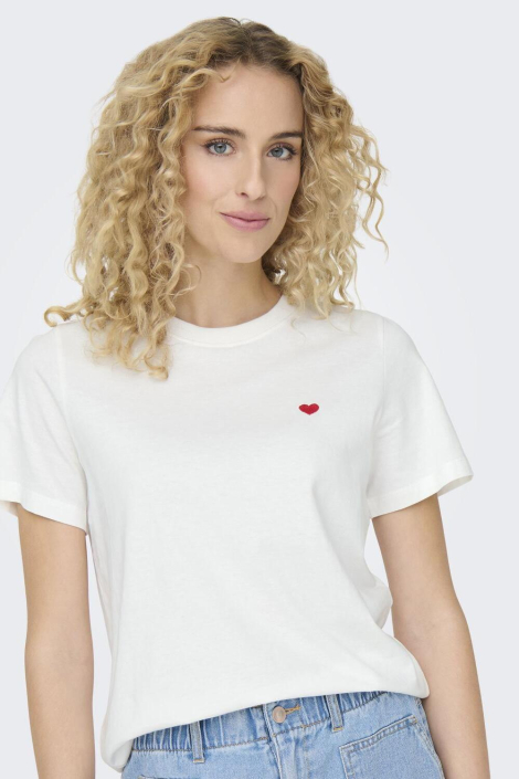 Jacqueline de Yong witte dames t-shirt