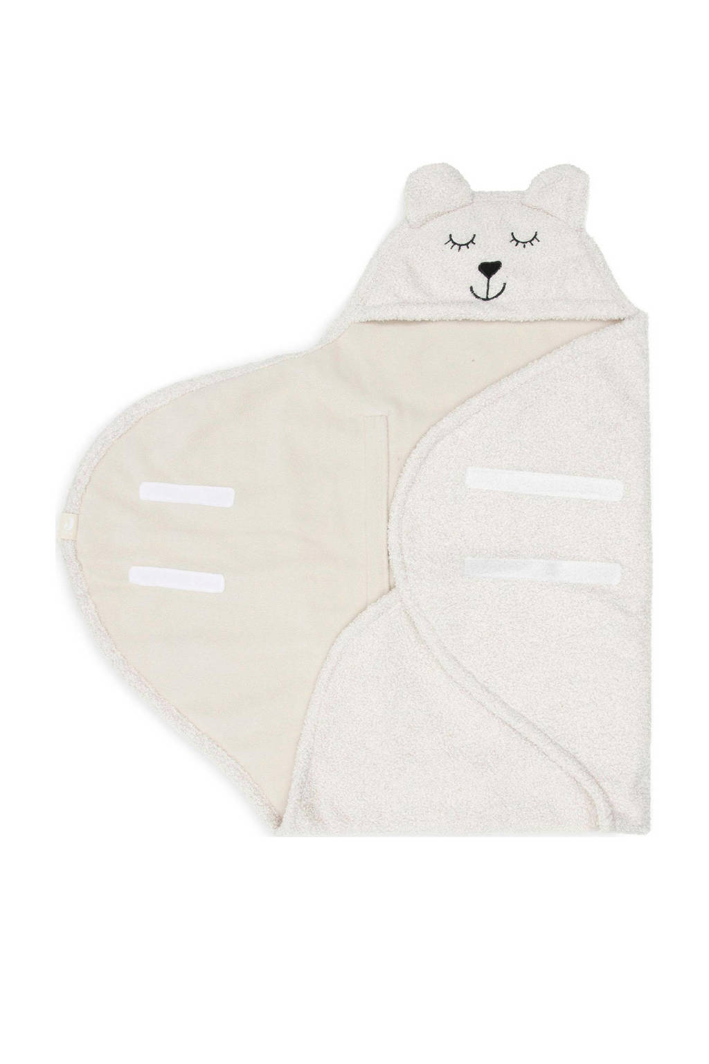 universele wikkeldeken Bear Boucle voor auto 100x105 cm - Oatmeal