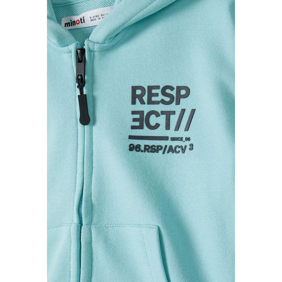 MINOTI Sweatjacke RESPECT Mintgrün
