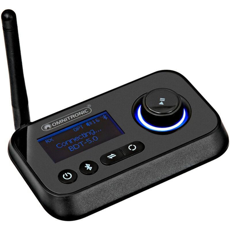Omnitronic BDT-5.0 Bluetooth 5.0 3-in-1 zender/ontvanger/bypass