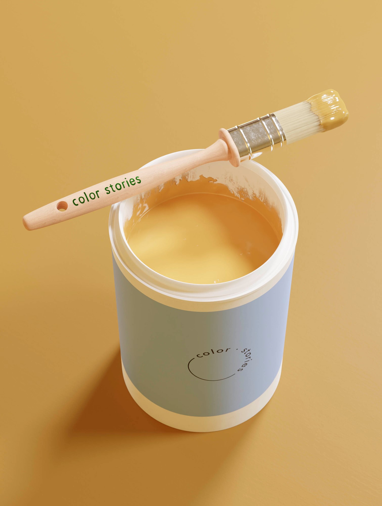 Maling Morgenglød 2000 ml | Akrylmaling. | Yellow | Color Stories