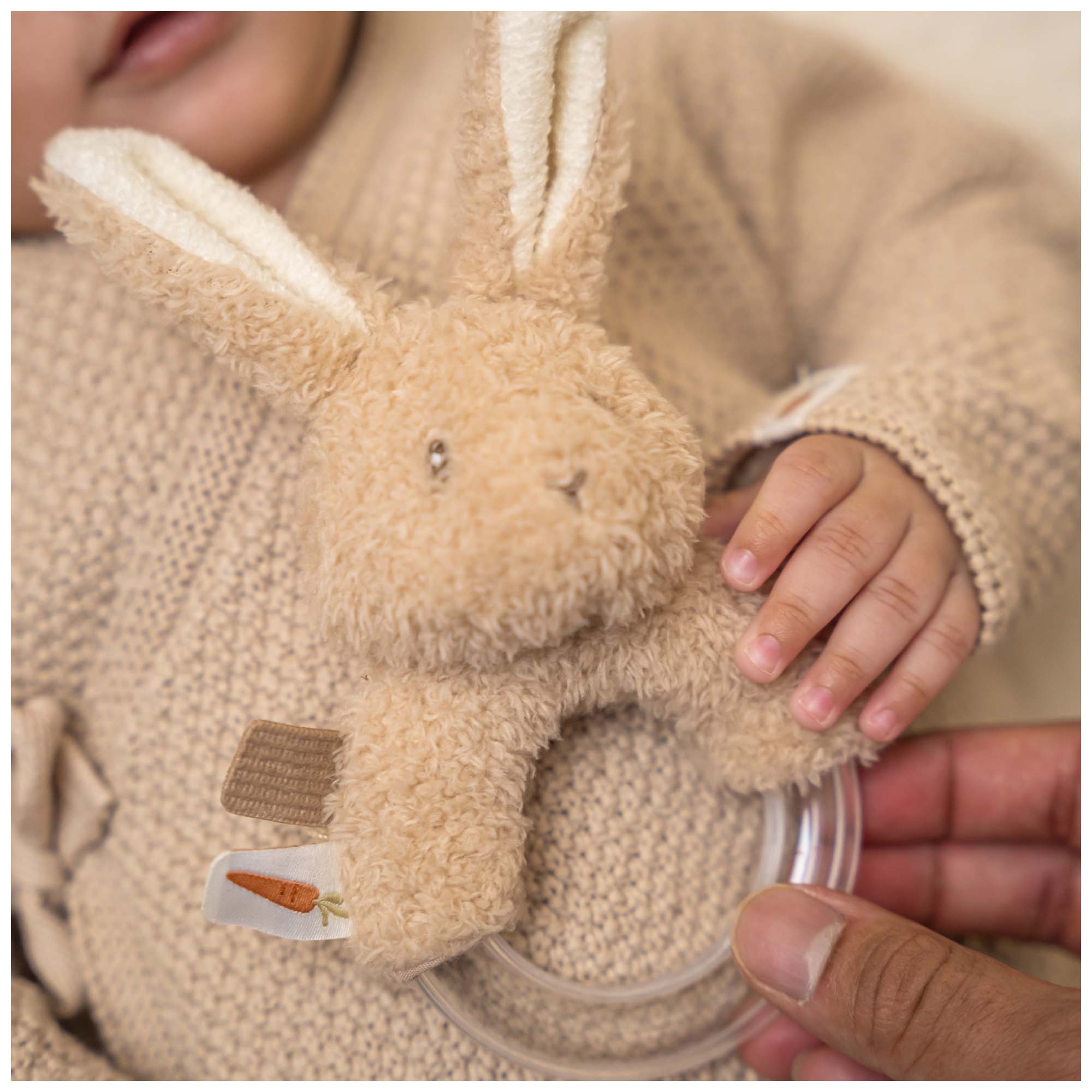 Little Dutch Baby Bunny ringrammelaar beige
