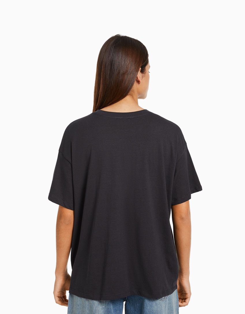 Camiseta de manga curta com estampa