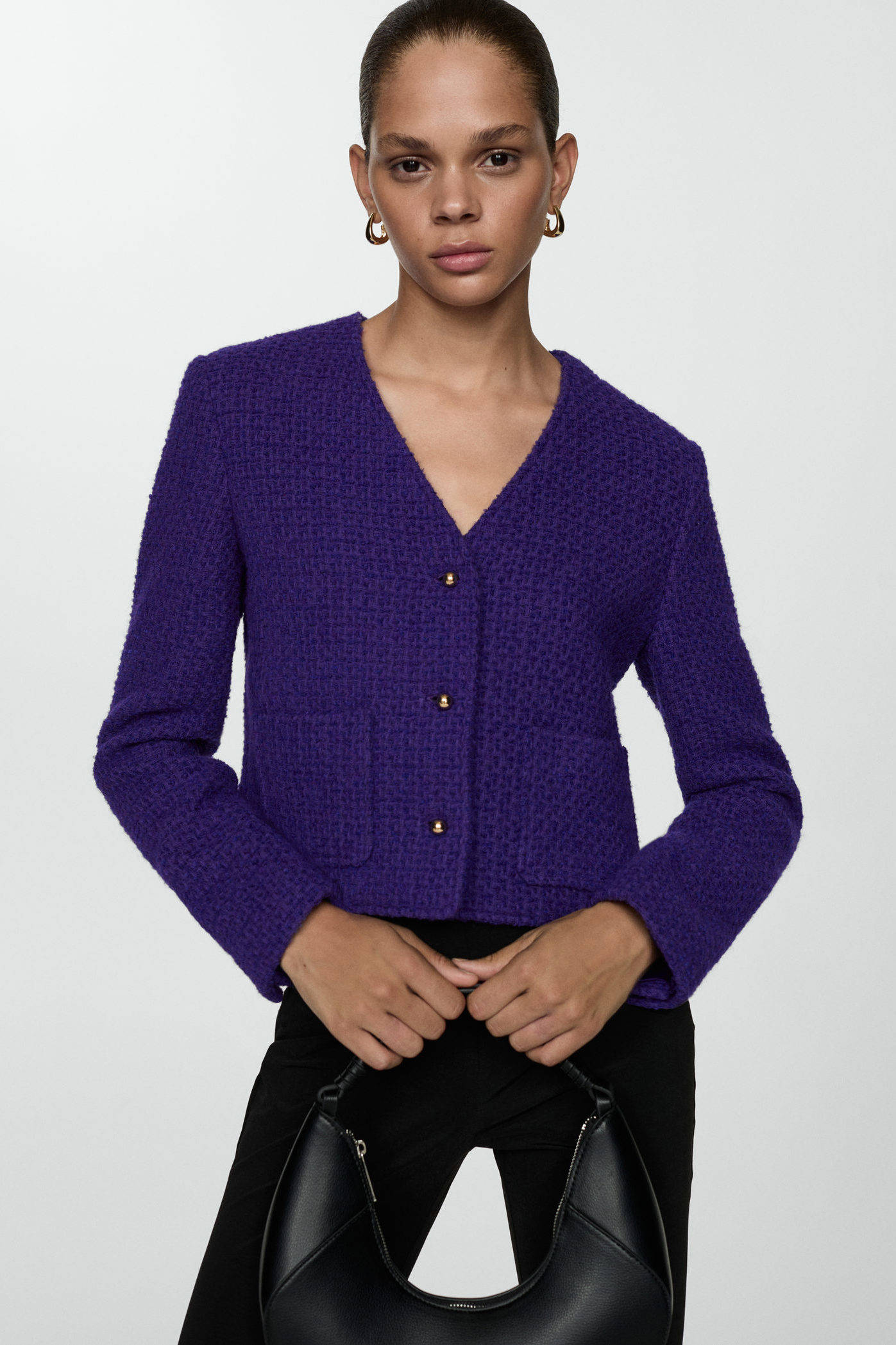 Mango blazer middenpaars