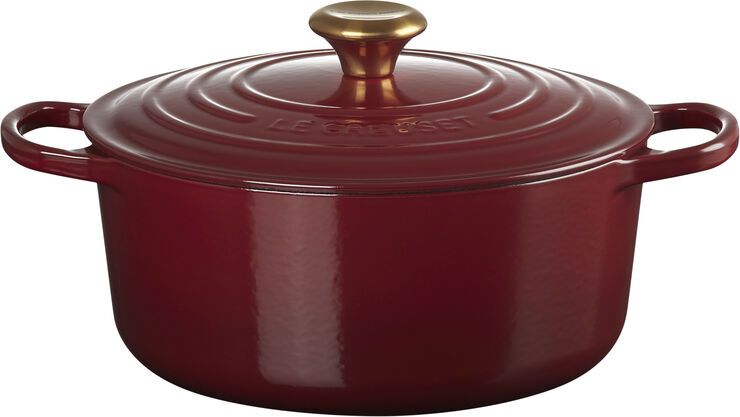 Le Creuset Rund støbejernsgryde 5,3L Garnet Garnet