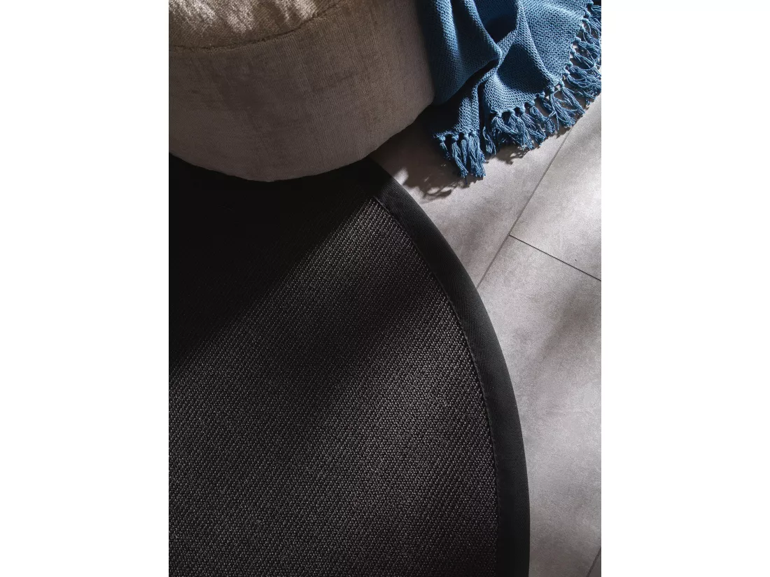 Tapis sisal Sana Noir ø 150 cm rond