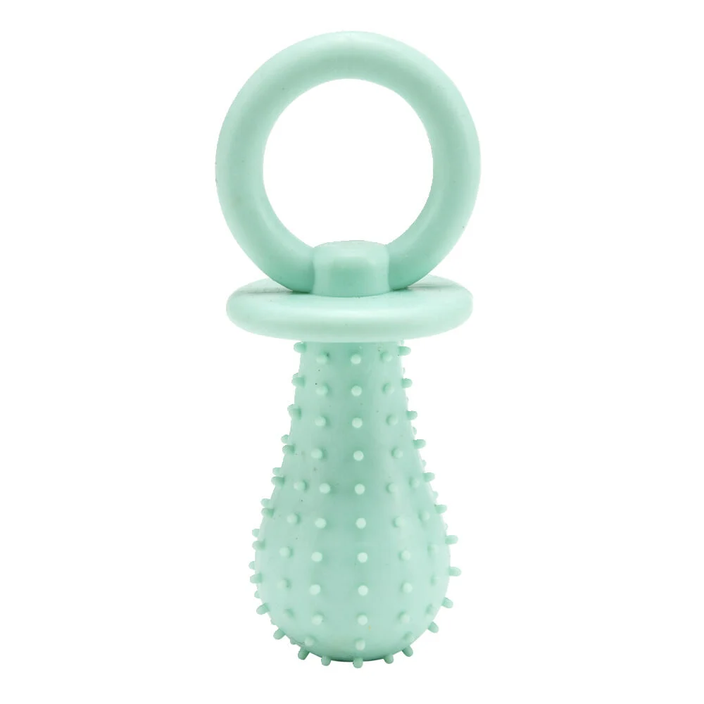 Jouet tétine pour animaux (2 modèles rose ou bleu)
