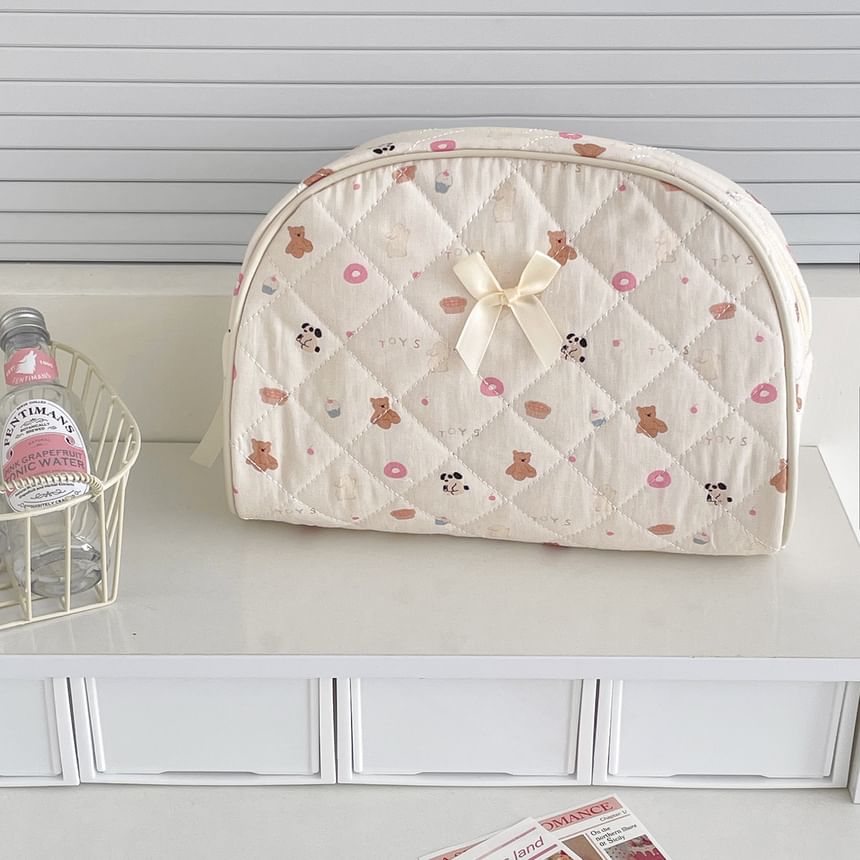 ZenlyHabit - Cartoon Paneel Stoffen Make-up Tas / Etui (Diverse Ontwerpen)