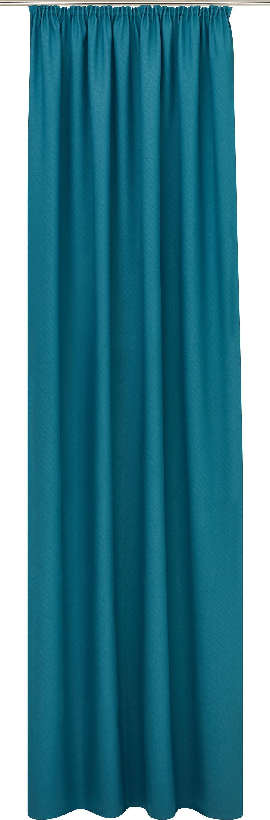ELORA Fertigvorhang lichtdicht - Petrol / B: 150.0 cm x H: 270.0 cm