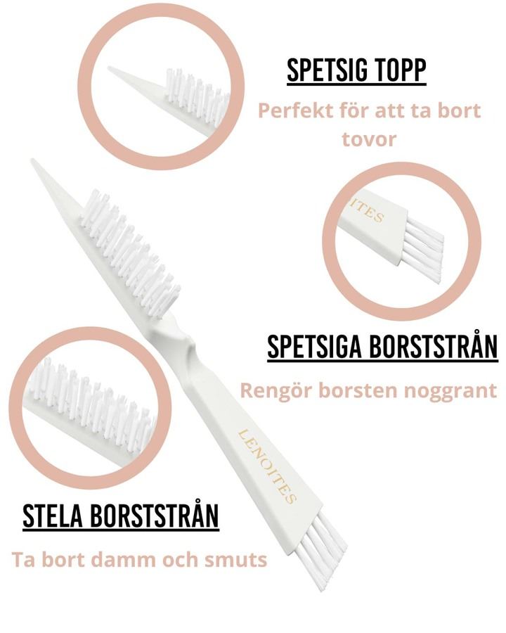 Lenoites Hair Brush Wild Boar White