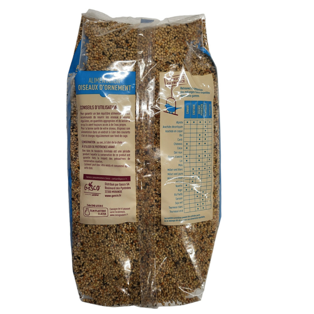 Graines pour oiseaux exotiques 1 kg