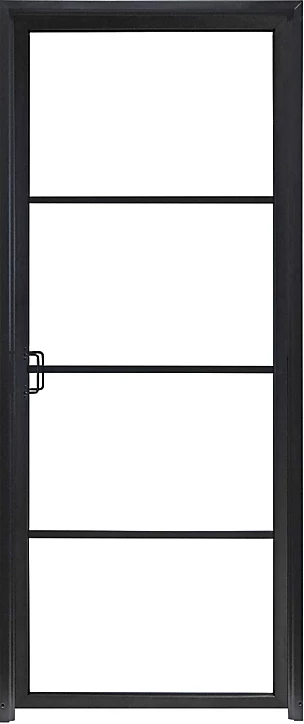 Bloc porte 4 vitrages poussant droit H 204 X L 83 cm
