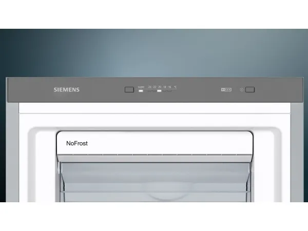 Siemens iQ300 GS36NVIEP - Fryser - stående - bredde: 60 cm - dybde: 65 cm - højde: 186 cm - 242 liter - Klasse E - inox-easyclean